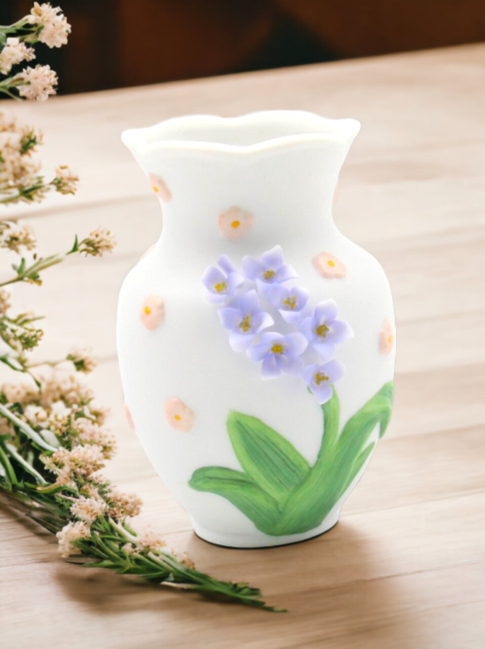 Ceramic Mini Tulip Flowers Vase, Incense Jar, Wedding Décor or Gift, Anniversary Décor or Gift, Home Décor, Vanity Decor